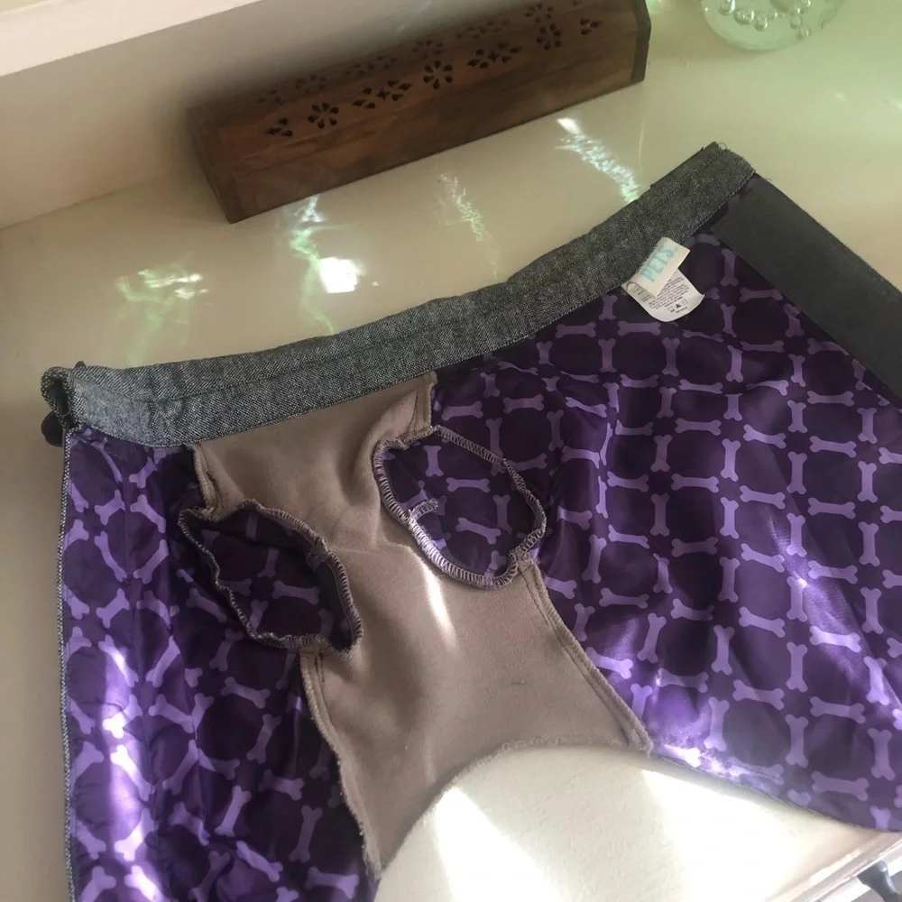 Dog Martha Stewart Jacket with Purple Flower Medium
